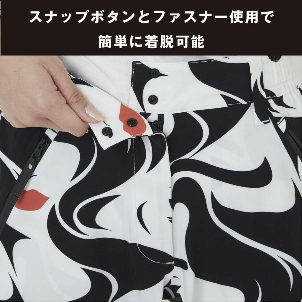 ラウドマウス　レディース 高機能レインパンツ 耐水圧20000mm、透湿性20000/㎡/24h オフホワイト/耐久撥水　762390-1-990