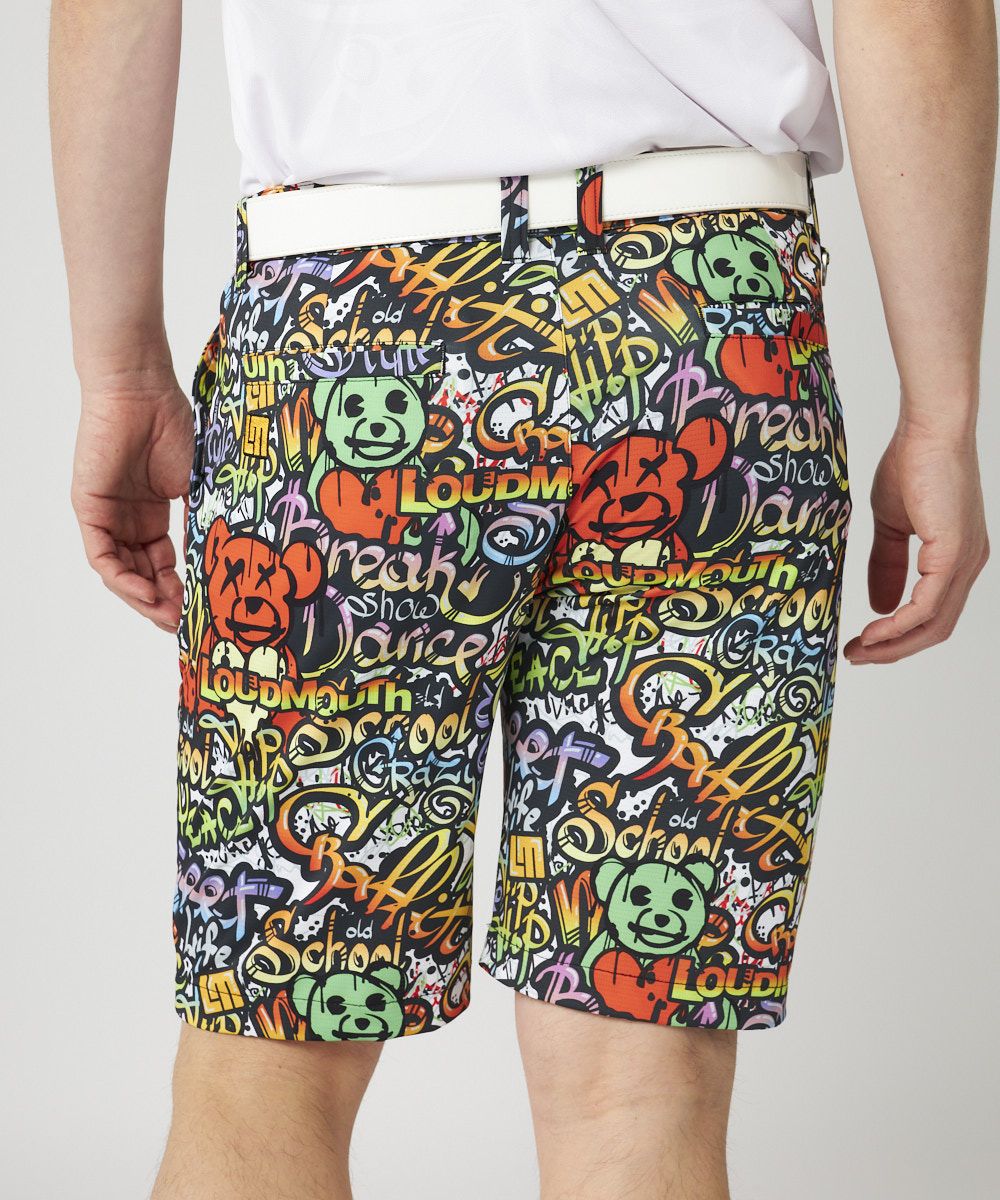 ラウドマウス　メンズ ECOベントメッシュ 柄ショートパンツ  Doodle Bears/ドゥードゥルベアーズ 765303-424