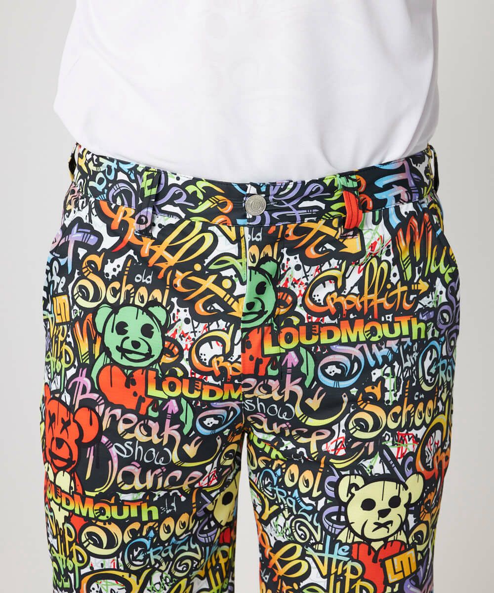 ラウドマウス　メンズ ECOベントメッシュ 柄ショートパンツ  Doodle Bears/ドゥードゥルベアーズ 765303-424