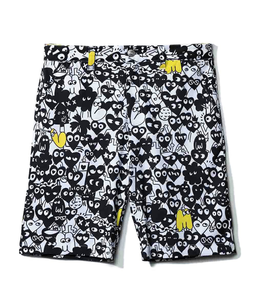 ラウドマウス　メンズ ECOベントメッシュ 柄ショートパンツ Gathering Of Hearts/ギャザリングオブハーツ 765303-425