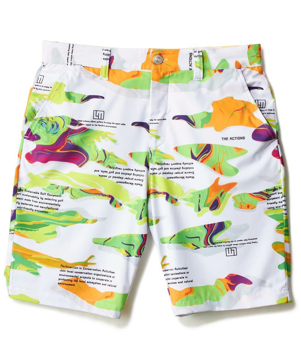 ラウドマウス　メンズ ECOベントメッシュ 柄ショートパンツ Marble Splash/マーブルスプラッシュ 765303-426