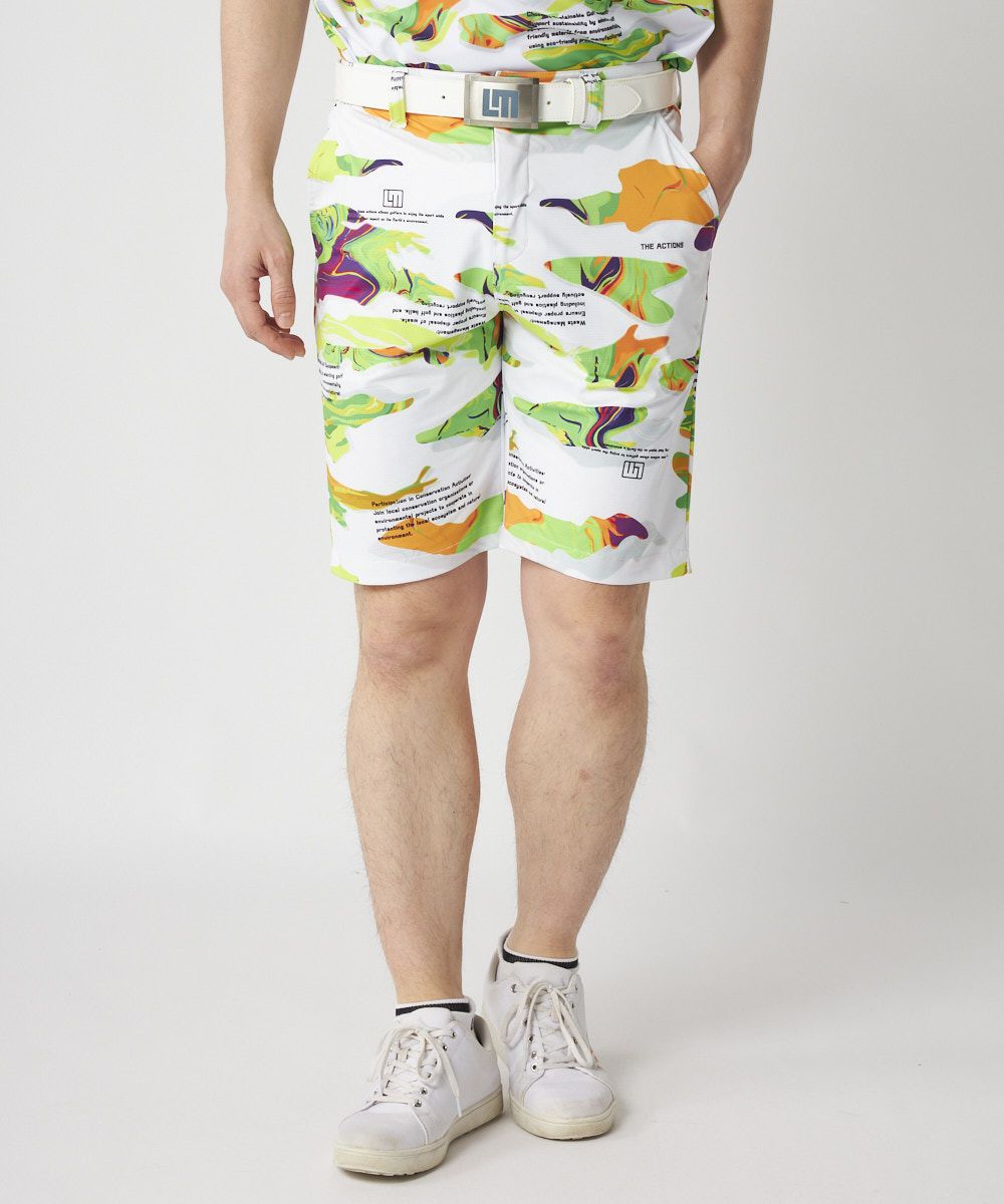ラウドマウス　メンズ ECOベントメッシュ 柄ショートパンツ Marble Splash/マーブルスプラッシュ 765303-426