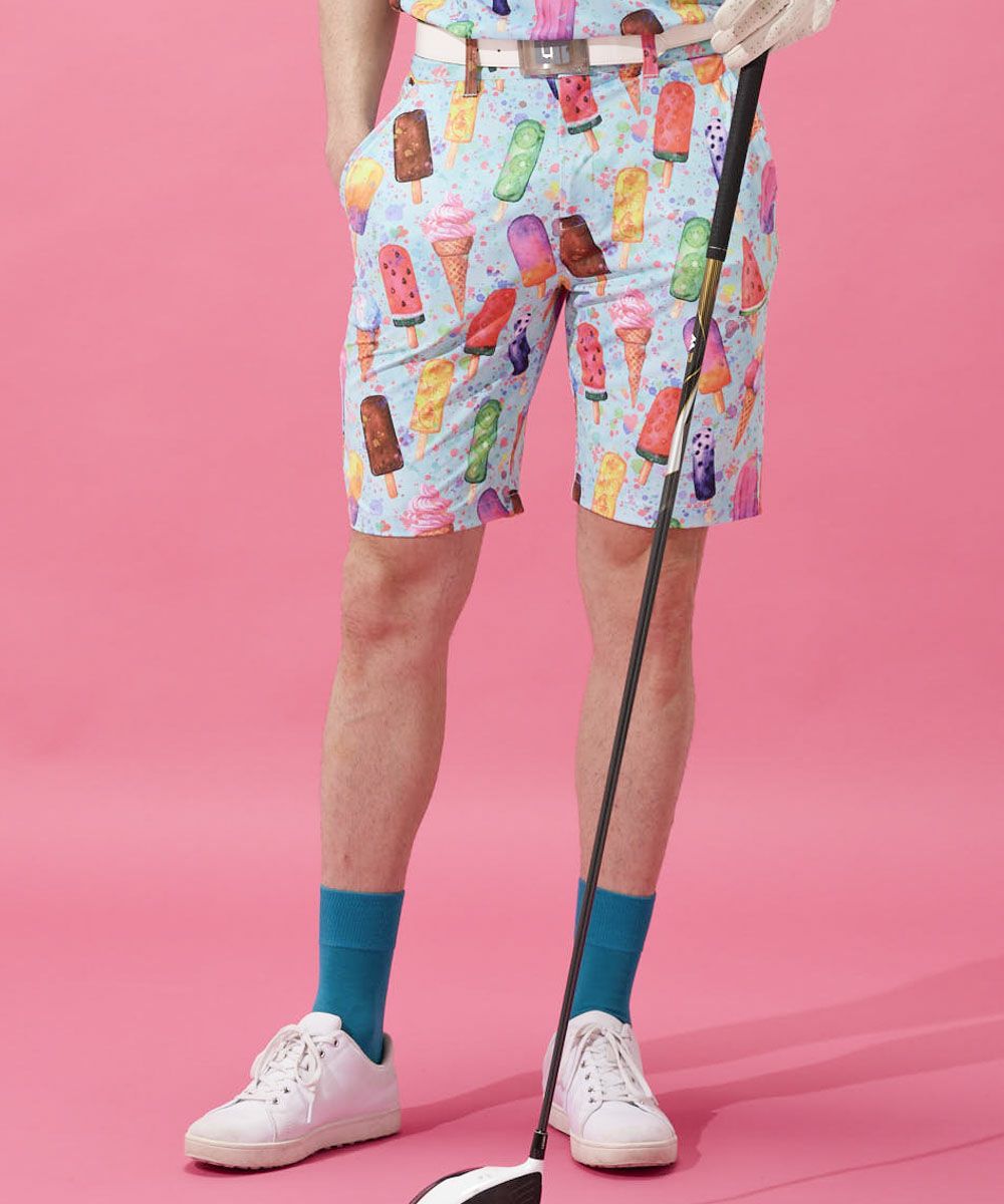 ラウドマウス　メンズ ECOベントメッシュ 柄ショートパンツ Happy Ice Cream/ハッピーアイスクリーム 765303-427