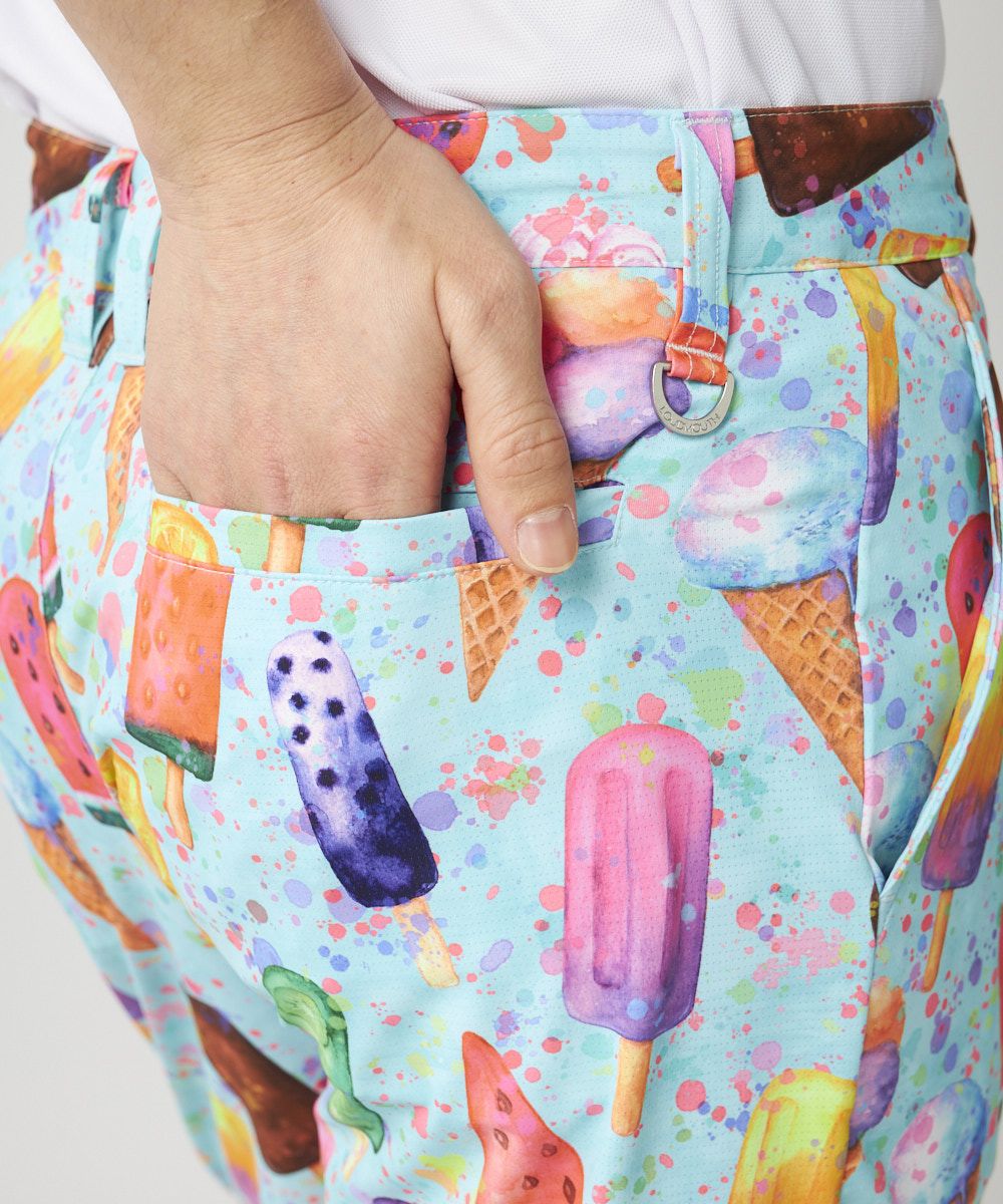 ラウドマウス　メンズ ECOベントメッシュ 柄ショートパンツ Happy Ice Cream/ハッピーアイスクリーム 765303-427