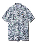 ラウドマウス　メンズ プレミアムカノコ 柄半袖シャツ Hunnids/ハニッズ 765601-136