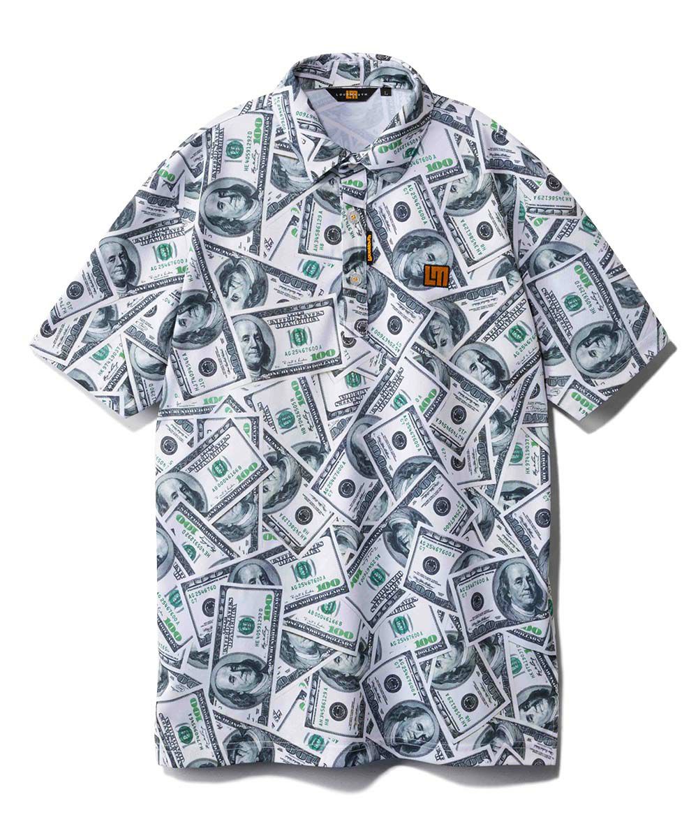 ラウドマウス　メンズ プレミアムカノコ 柄半袖シャツ Hunnids/ハニッズ 765601-136