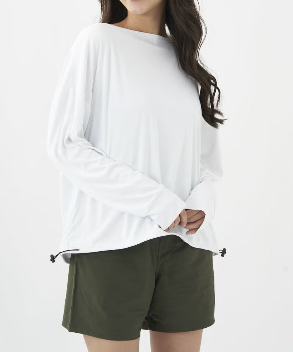 ocean pacific レディース ラッシュガード&ショートパンツ 上下セット　593800-WHT