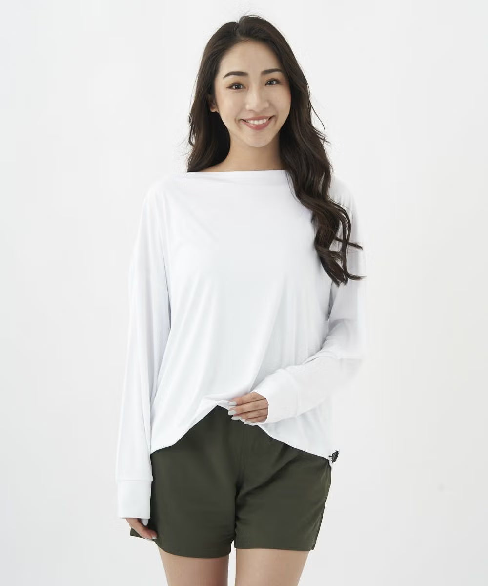 ocean pacific レディース ラッシュガード&ショートパンツ 上下セット　593800-WHT