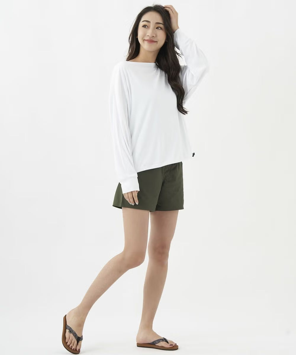 ocean pacific レディース ラッシュガード&ショートパンツ 上下セット　593800-WHT