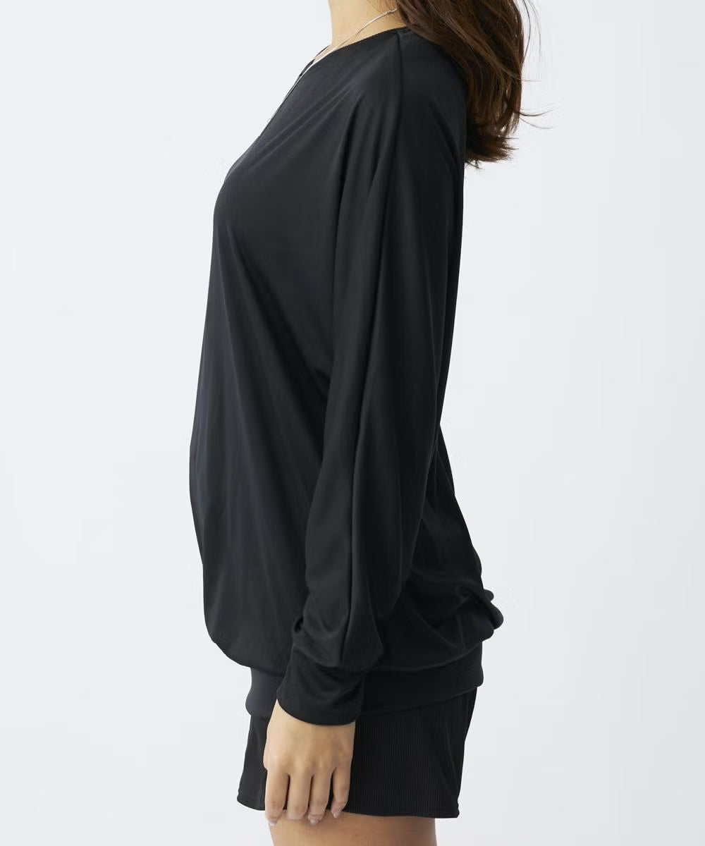 ocean pacific レディース リブ素材水着4点セット ラッシュガードロンT付き 524822-BLK