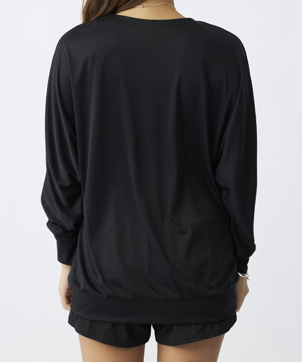 ocean pacific レディース リブ素材水着4点セット ラッシュガードロンT付き 524822-BLK