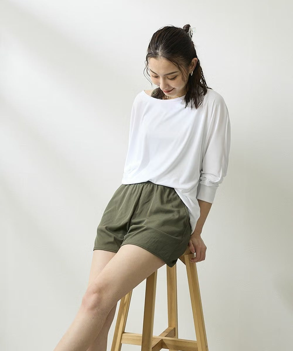 ocean pacific レディース リブ素材水着4点セット ラッシュガードロンT付き 524822-KHA
