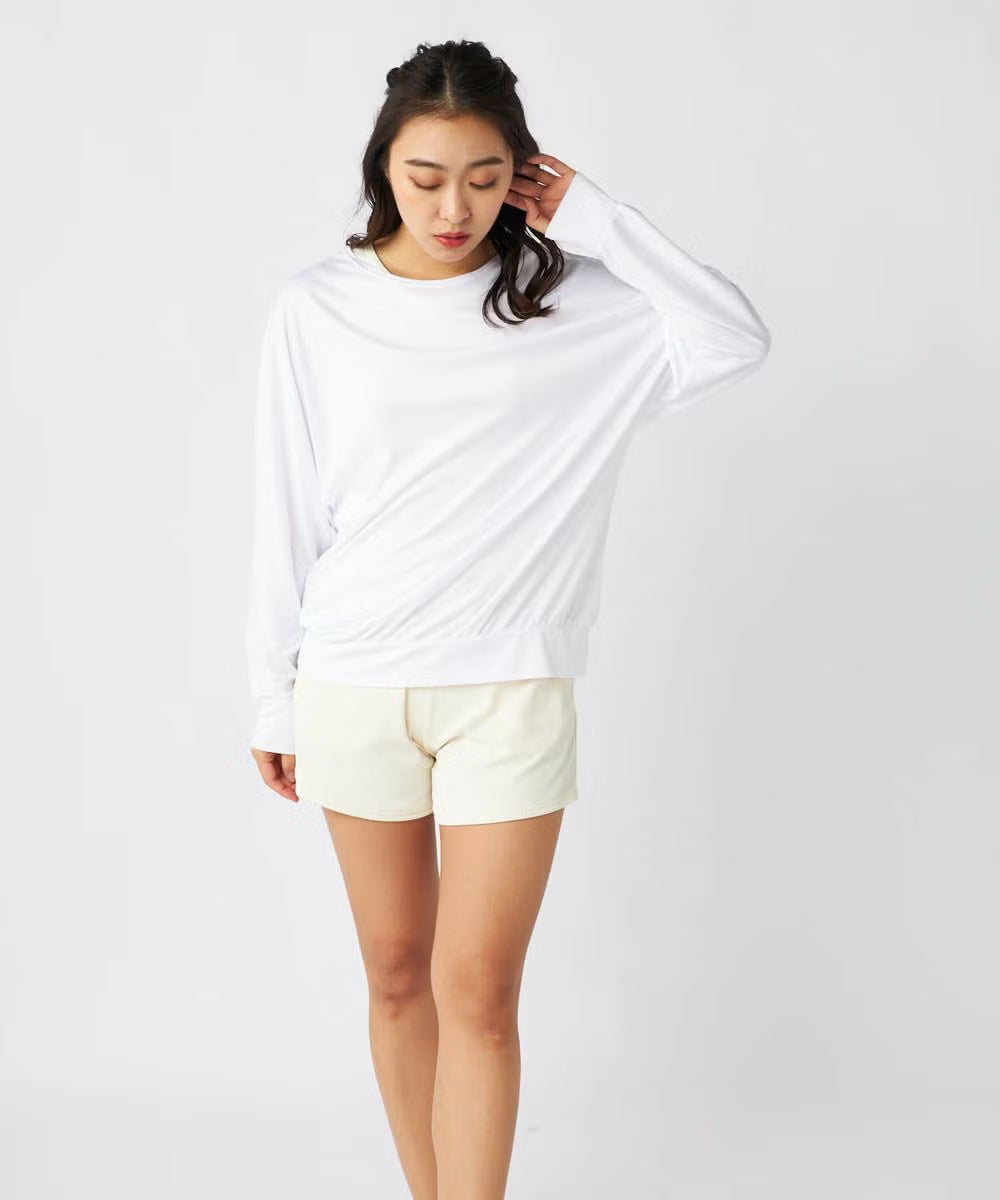 ocean pacific レディース リブ素材水着4点セット ラッシュガードロンT付き  524822-IVO