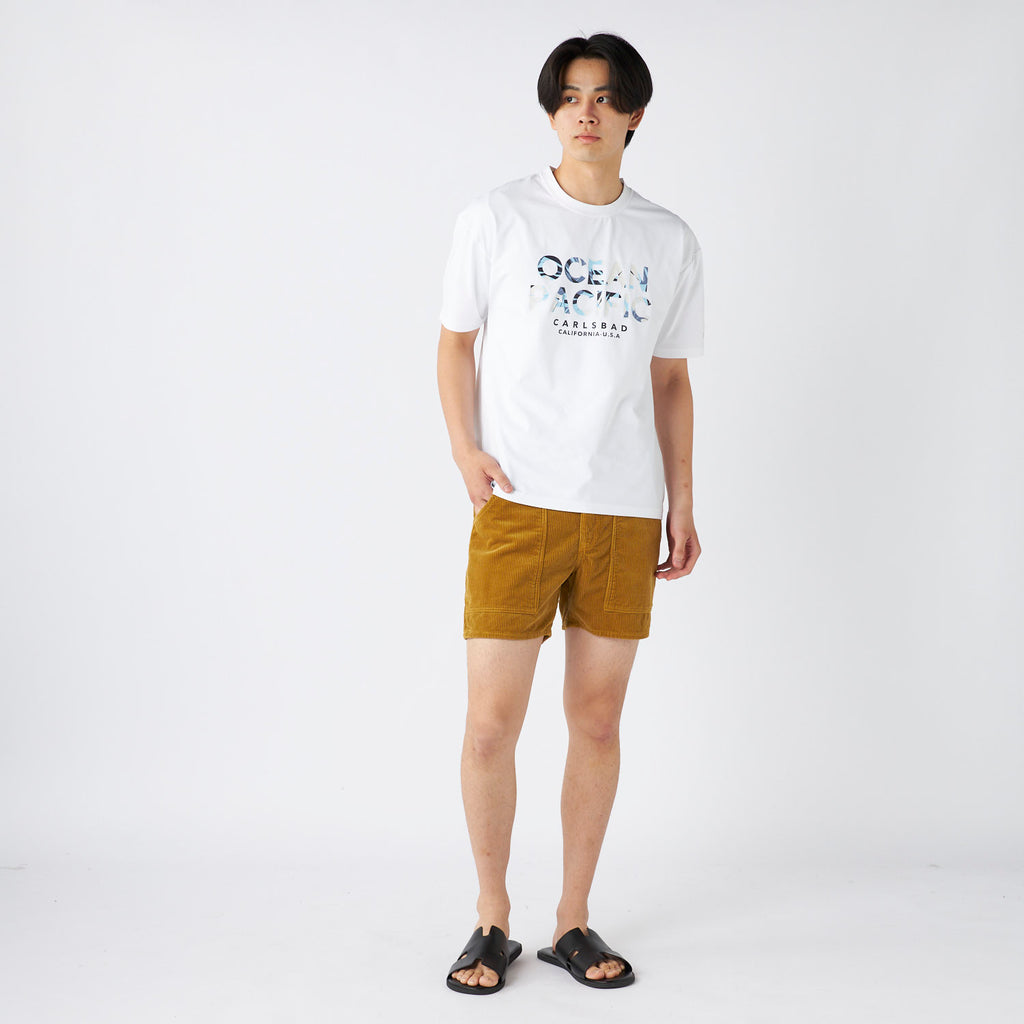 OceanPacific メンズ  日本製コーデュロイショーツ　イエロー