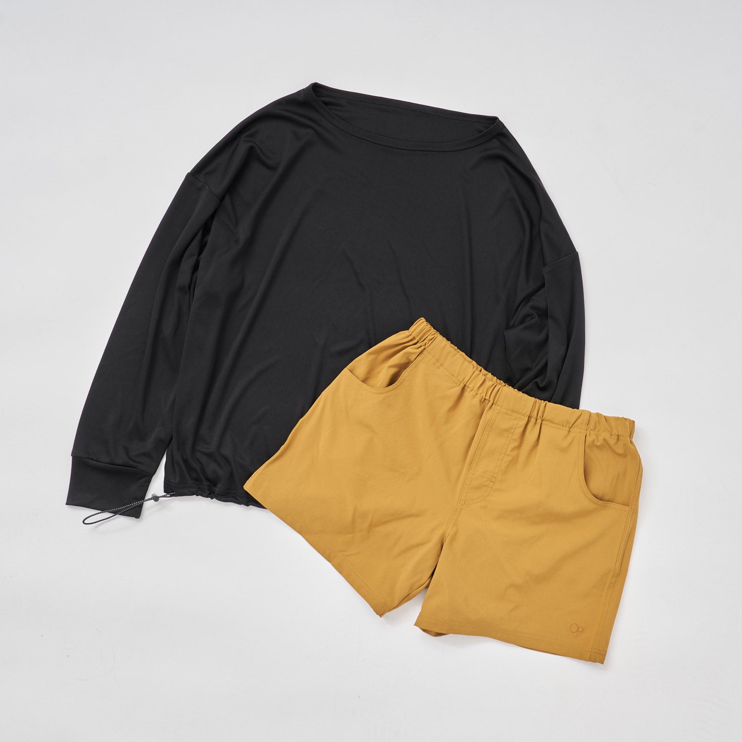 ocean pacific レディース ラッシュガード&ショートパンツ 上下セット　593800-BLK