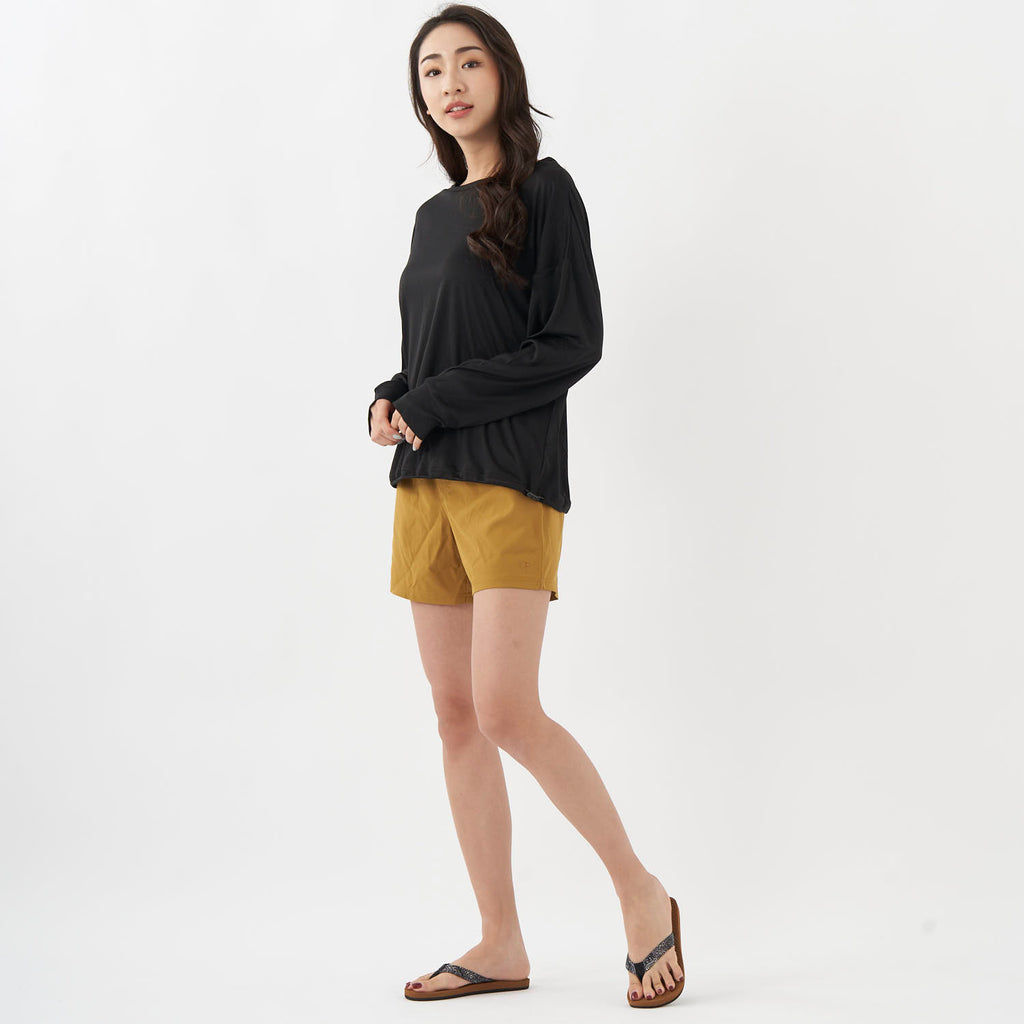 ocean pacific レディース ラッシュガード&ショートパンツ 上下セット　593800-BLK