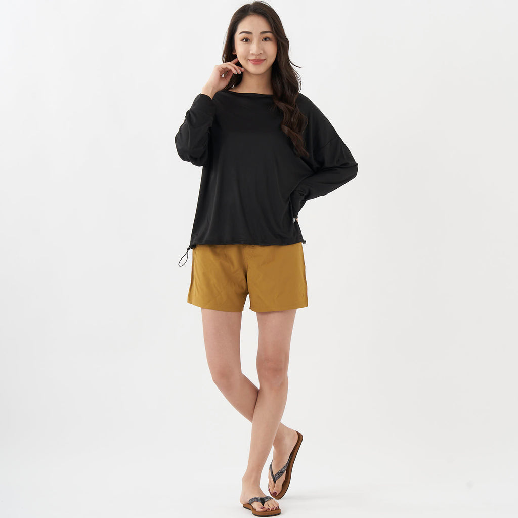 ocean pacific レディース ラッシュガード&ショートパンツ 上下セット　593800-BLK