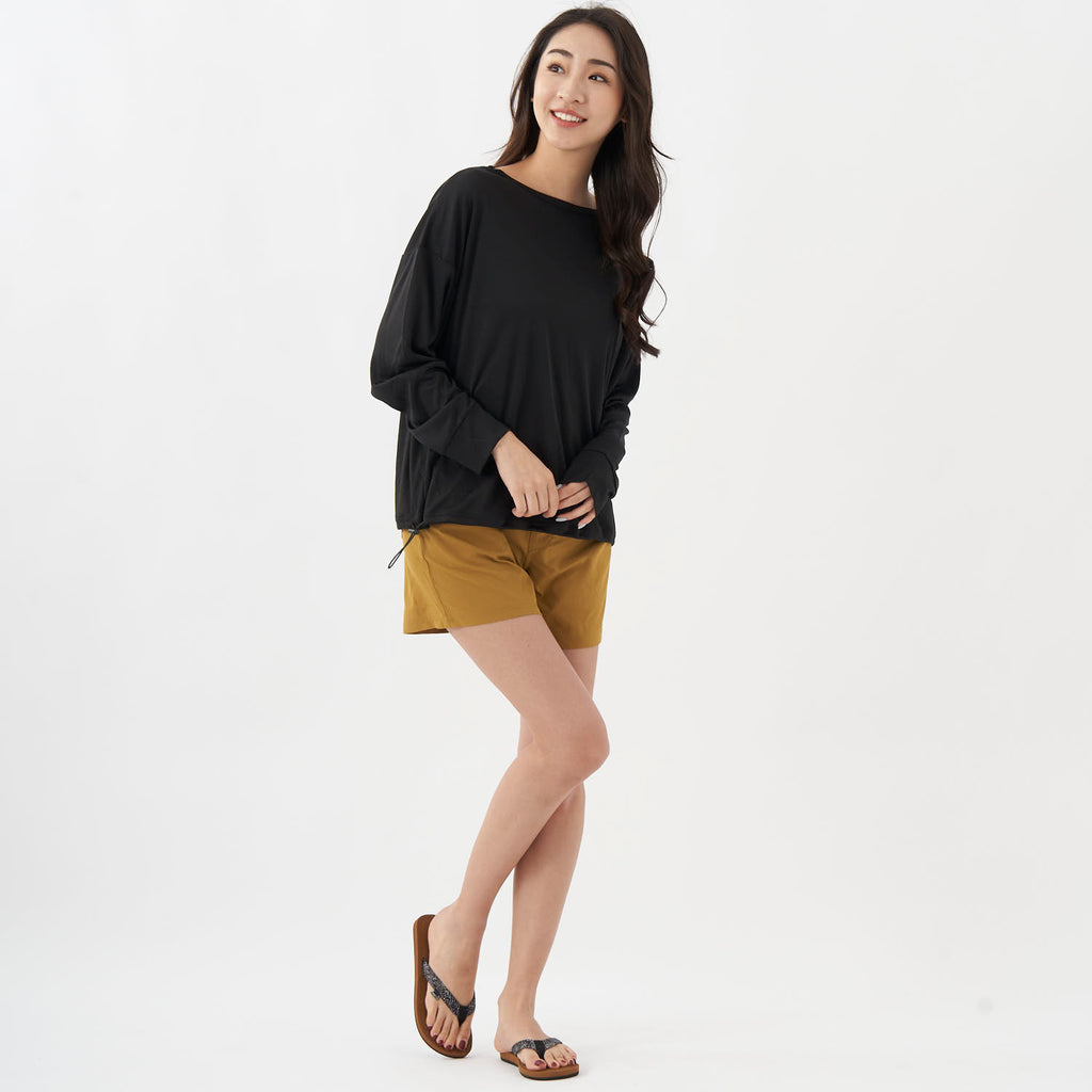 ocean pacific レディース ラッシュガード&ショートパンツ 上下セット　593800-BLK