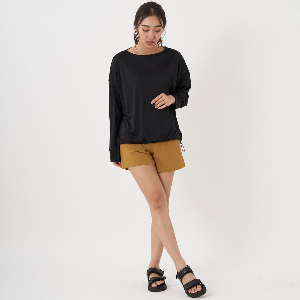 ocean pacific レディース ラッシュガード&ショートパンツ 上下セット　593800-BLK