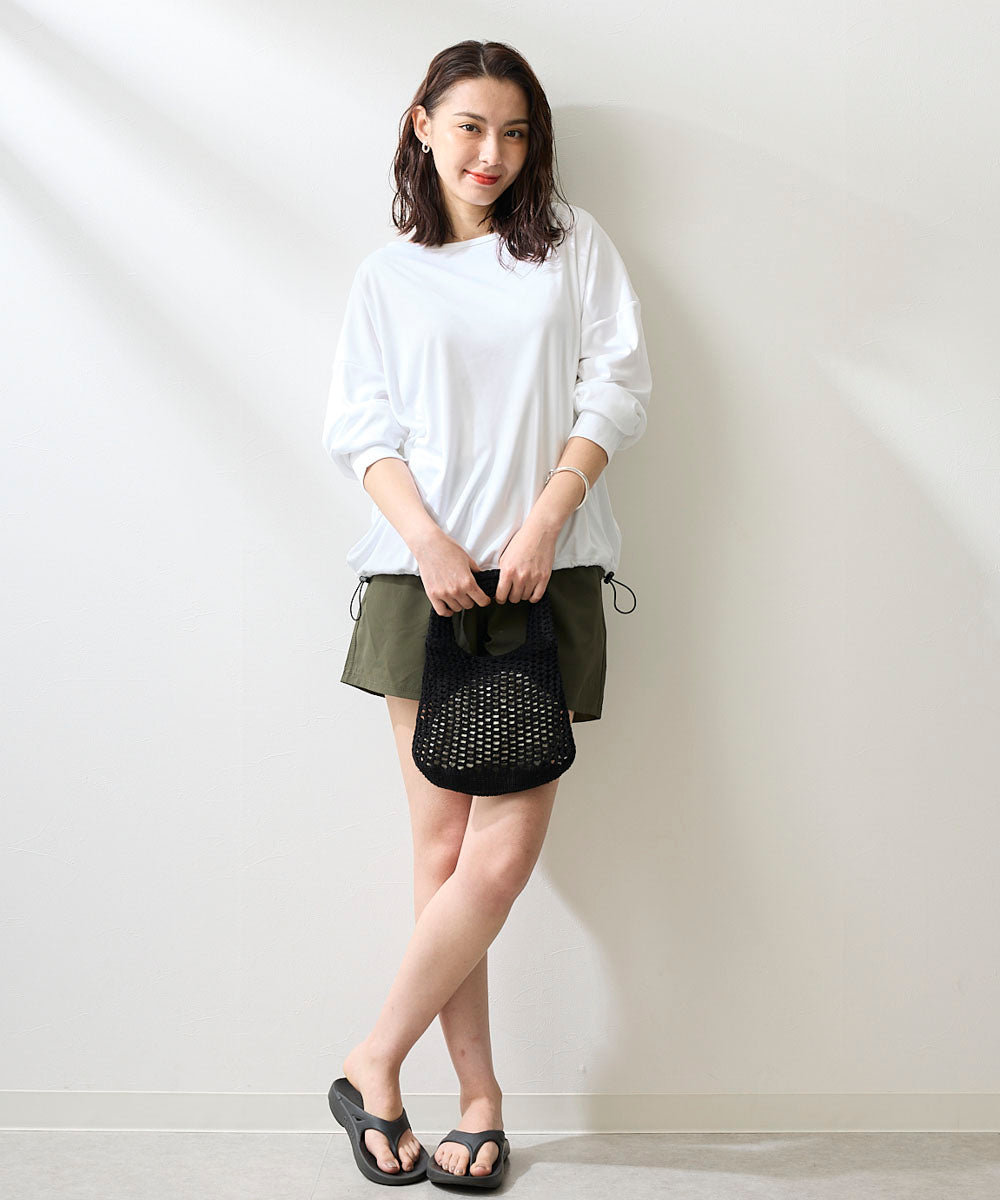 ocean pacific レディース ラッシュガード&ショートパンツ 上下セット　593800-WHT